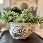 Antique Victorian Transferware Chamber Pot
England, Circa 1860-1890